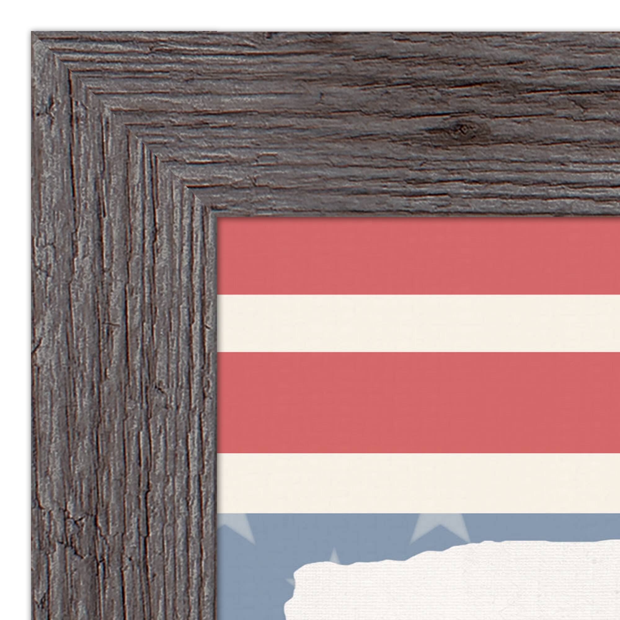 Pledge of Allegiance Western Gray Framed Print